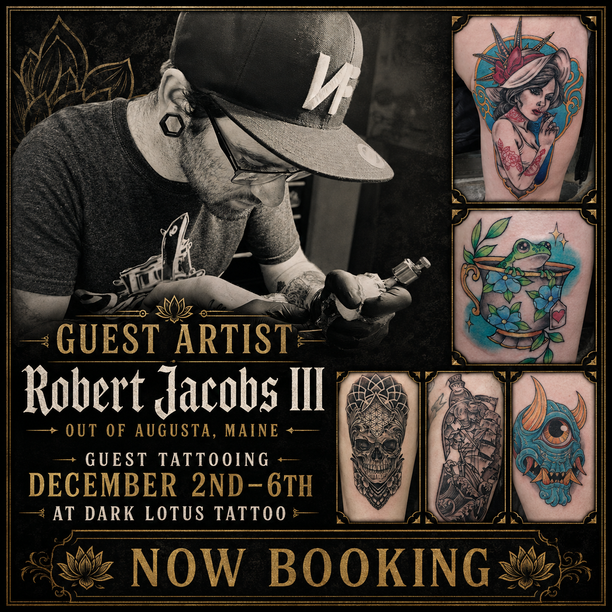 Guest artist poster for Robert Jacobs III