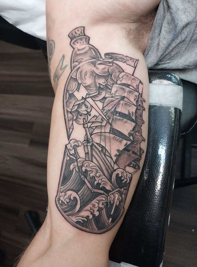 Tattoo work by Robert Jacobs III