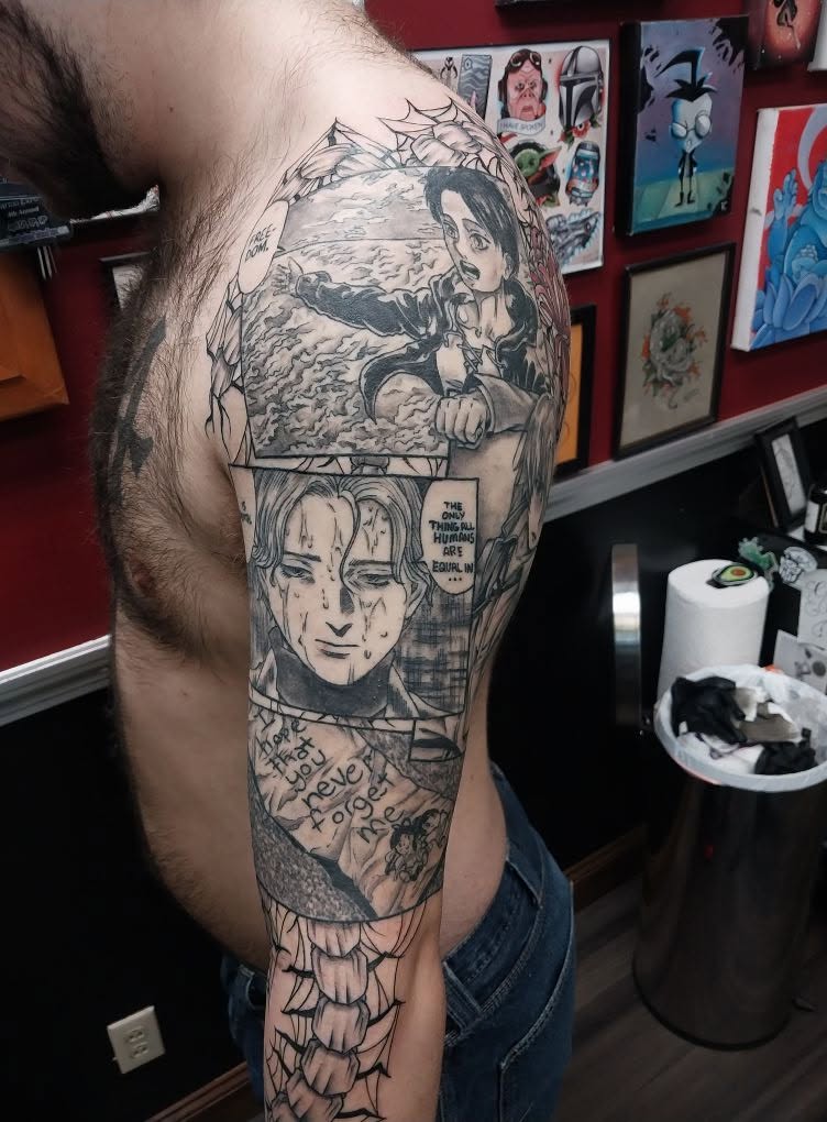 Tattoo work by Robert Jacobs III