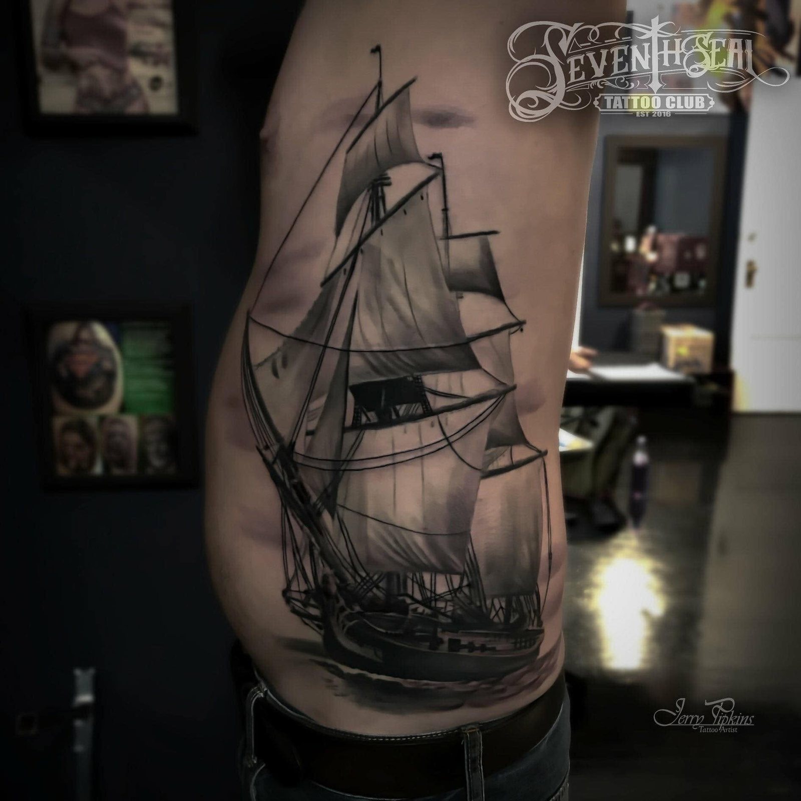 Tattoo work by Jerry Pipkins