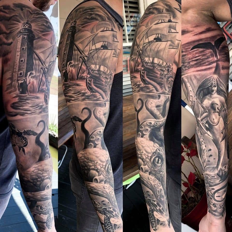 Tattoo work by Jerry Pipkins